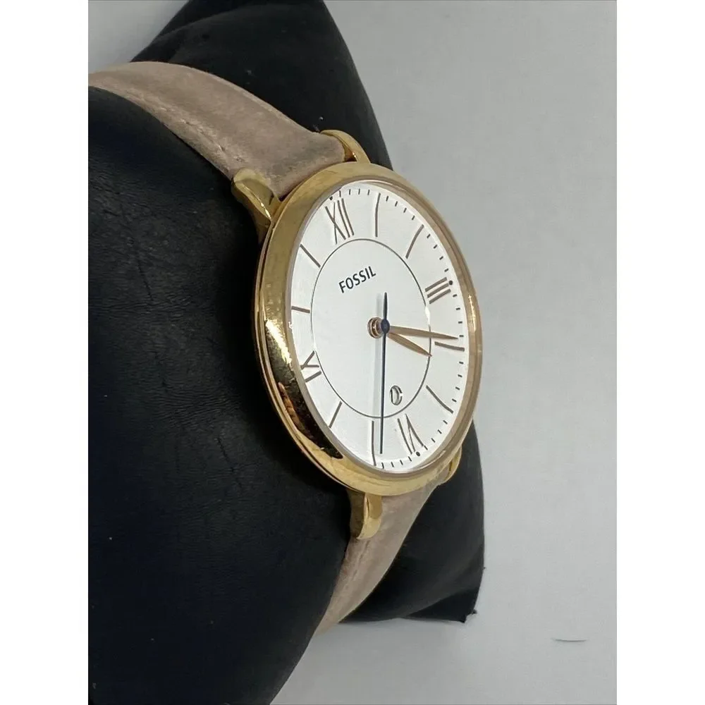 Fossil Jacqueline ES3988 Women's Blush Leather Analog Dial Quartz Watch MP369